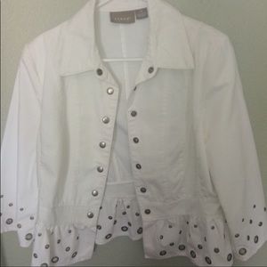 Kenar White cotton jacket size 10